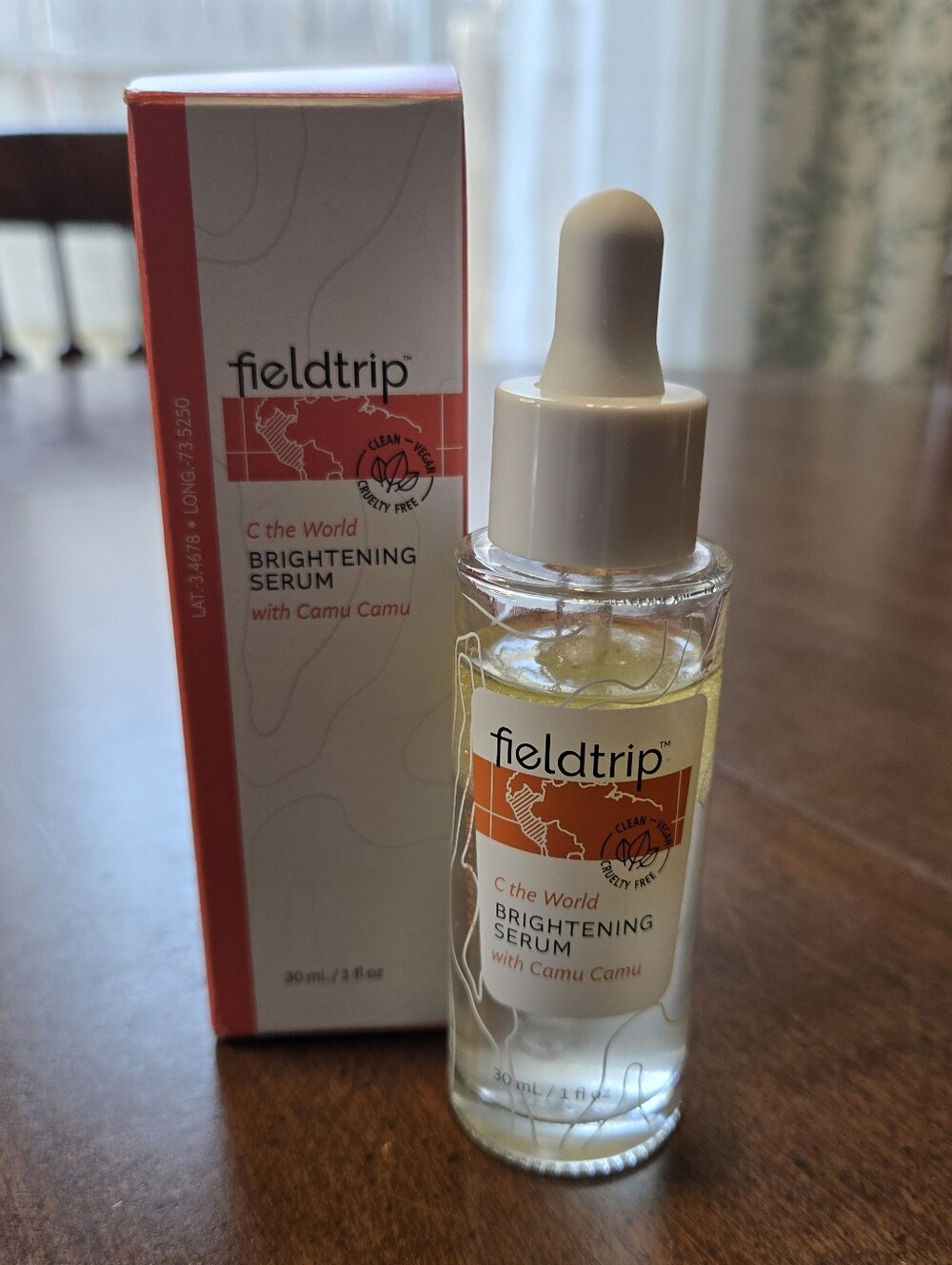 New In Box Fieldtrip C the World Brightening Serum with Camu Camu - 1 fl.oz/30ml